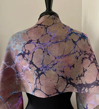 Load image into Gallery viewer, Multidyed  Italian Vein   Habotai Silk 14x72 bold fun. This beautiful silk makes a unique dresser cover and scarf
