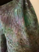 Load image into Gallery viewer, Water marbled Infinity Scarf/Shrug Silk

